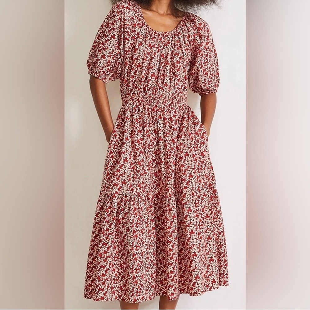 Apiece Apart Women's Red Nova Midi Dress Size XL - Picture 2 of 5